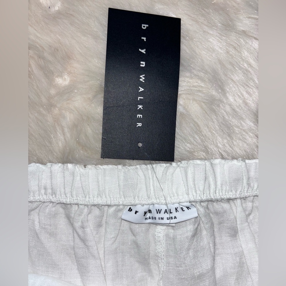 Bryn Walker Anka Light White Linen Pants XXS NWT - Picture 9 of 10